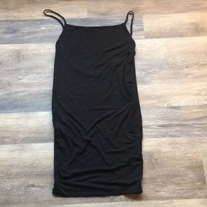 Missguided dress black 8 strappy spaghetti